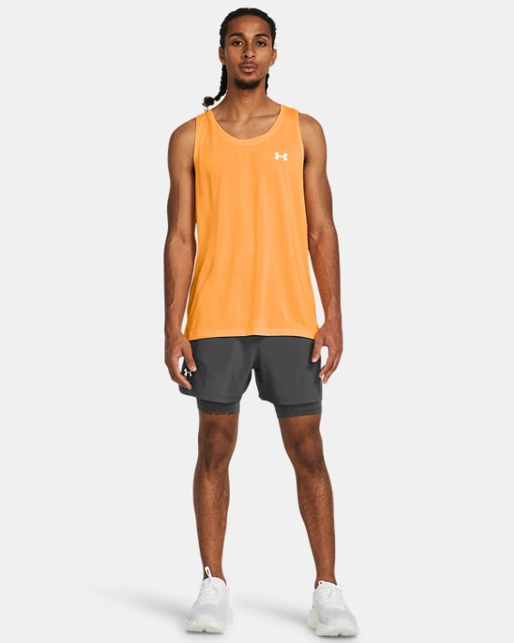 Men's UA Launch 2-in-1 5" Shorts, Gray, pdpMainDesktop image number 2